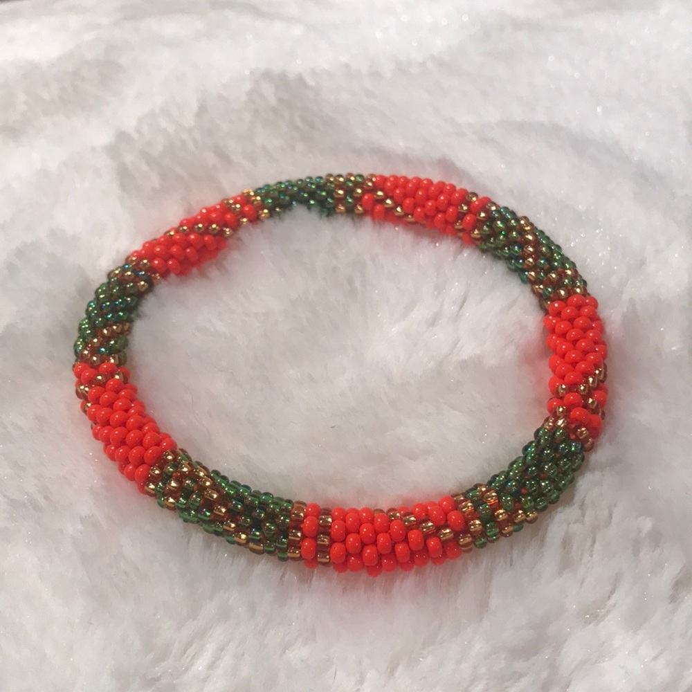 Roll on beaded bracelet